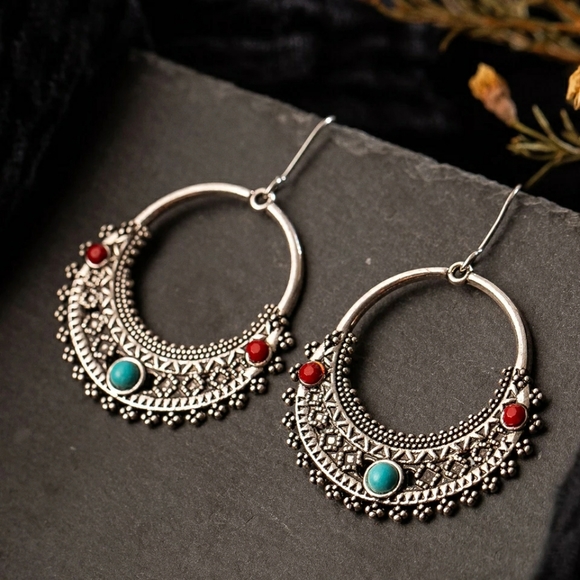 COPY - 6 pairs  of Trendy earrings - Picture 9 of 11